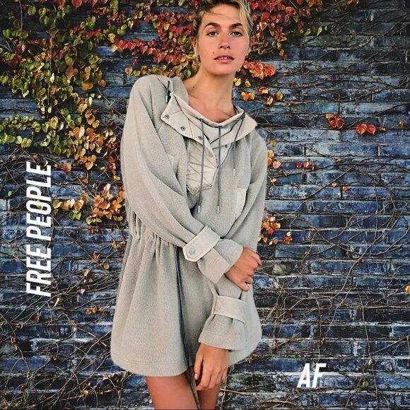 We The Free Tops - WE THE FREE SADIE SURPLUS HOODIE NEW STONE NEW XS & Large